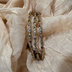 Multicolor Gold-Tone Women's Bangles